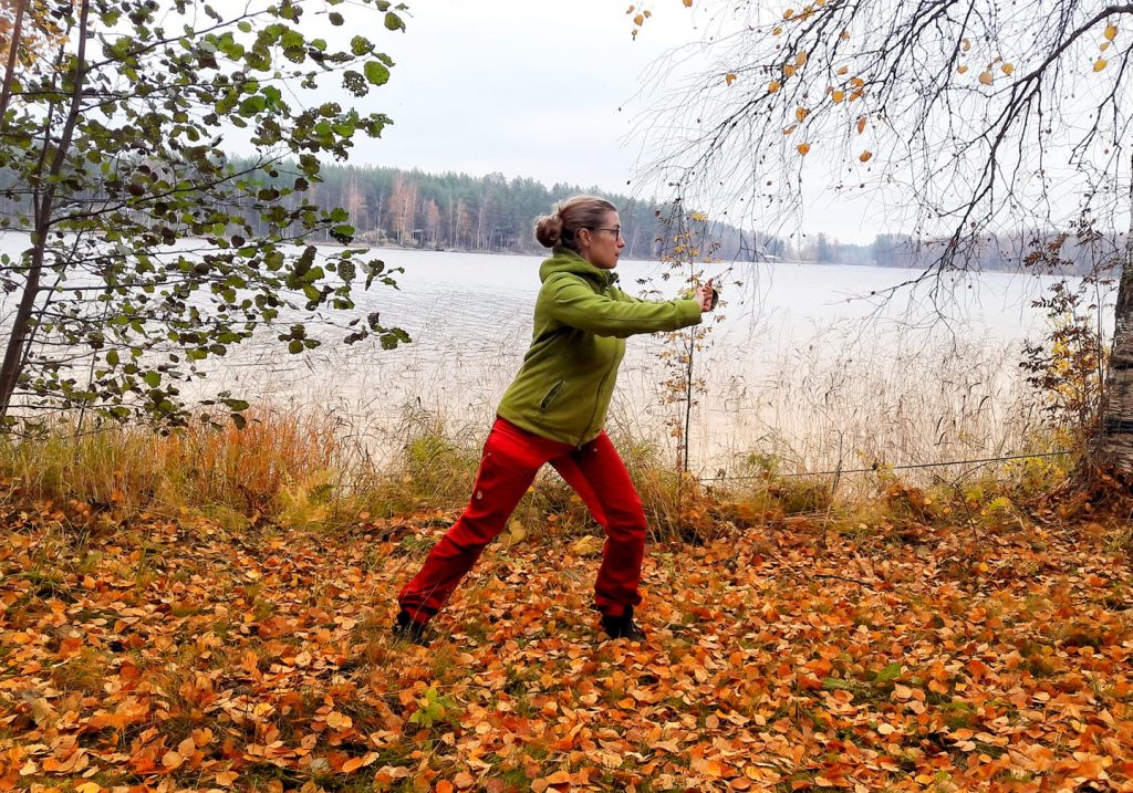Asahi harjoittelua Saimaan rannalla